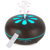 1 x RAW Customer Returns Aroma Diffuser, GeeRic 550ML Humidifier Ultrasonic Nebulizer, Room Humidifier Aromatherapy Oils Fragrance Lamp with 7 Colors LED Dark Wood - RRP €21.8