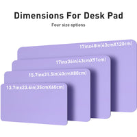 1 x RAW Customer Returns Aothia desk pad, mouse pad, office desk mat, non-slip PU leather desk mat, waterproof desk pad for office and home 80cmx40cm, lavender  - RRP €17.22