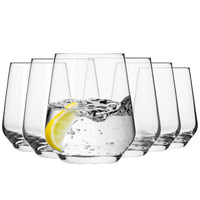 1 x RAW Customer Returns Krosno water glasses, juice glasses, whiskey glasses, drinking glasses Set of 6 400 ML Splendour collection Home, restaurants, parties Gift idea, wedding, birthday, celebration Dishwasher safe  - RRP €27.83