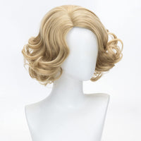 1 x RAW Customer Returns FALAMKA Women Short Black Wig 1920s Vintage Wig Old Lady Wig Curly Wavy Wig Cosplay Costume Party Daily Wear - RRP €17.14