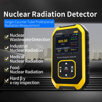 1 x RAW Customer Returns Geiger Counter Hancaner Dosimeter Radiation Detector for Measuring Radioactivity Radiation Detection Device X Rays Real Time Monitoring Device with Sound Light Vibration Alarm - RRP €70.19