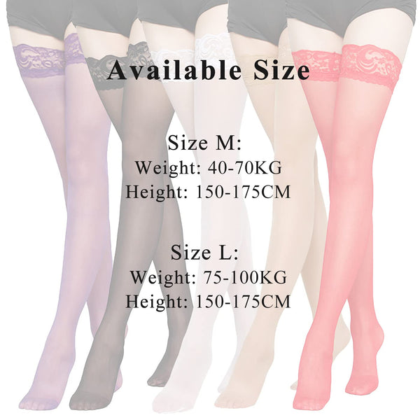 1 x RAW Customer Returns SERAPHY women s hold-up stockings with colorf ...