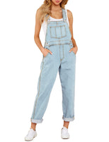 1 x RAW Customer Returns Roskiky Women s Overalls Women s One-Piece Jumpsuit Jeans Women s Casual Stretch Denim Overalls Women s Jeans Jumpsuit with Pockets, Light Blue, Xl Women s One-Piece Jumpsuit - RRP €47.99