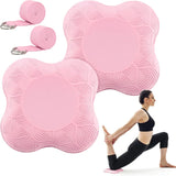 2 x Brand New SSyang Knee Cushion Yoga Padx, 2 PCS Environmentally Friendly Yoga Knee Pad, Free 2 Yoga Stretch Belts, Knee Cushion Yoga Pad, 23.5 17.5 2.2cm, for Minimizes and Supports Knees Wrists and Elbows Pink  - RRP €35.68