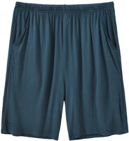 1 x RAW Customer Returns MoFiz Men s Pajama Shorts Modal Soft Shorts Shorts with Pockets 2 Pieces Blue Black S - RRP €27.99