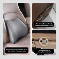 1 x RAW Customer Returns Livtribe lumbar support pillow for car seat, memory foam support pillow for the lower back, ideal lumbar pillow for car seats, office chair, wheelchair beige  - RRP €29.23