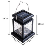 1 x RAW Customer Returns LQWELL Solar Lantern for Outdoor Use, Set of 2 Solar Light Garden Lanterns, Outdoor Solar Lamp Light, Hanging Solar Lantern Garden Decoration Garden Light, 30 LED, Square, Warm White - RRP €20.16