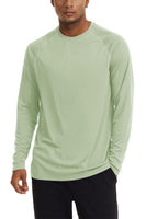 1 x RAW Customer Returns TACVASEN Men s UPF 50 UV Sun Protection Long Sleeve Outdoor Long Sleeve T-Shirt Rashguard, Light Green, 3XL - RRP €25.19