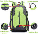 1 x RAW Customer Returns SOMBLG 30L Hiking Backpack Lightweight Trekking Backpack Men Women for Travel Outdoor Climbing Camping Mountaineering Waterproof with Water Bottle 3-Green  - RRP €31.3