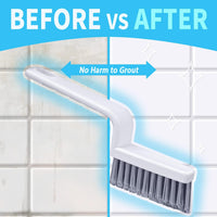 1 x Brand New WENSTIER 4 pieces stiff bristle grout brush bathroom tiles, V-shaped grout cleaner brush, grout brushes, grout brush, grout cleaning brush, small cleaning brush model A  - RRP €10.07