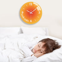 1 x RAW Customer Returns ACCSHINE Wall Clock Without Ticking Noise Silent Modern 30cm Quartz Large Battery Operated Wall Clock Easy to Read for Room Home Kitchen Bedroom Office School Orange  - RRP €22.99