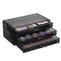 1 x RAW Customer Returns SONGMICS Large Acrylic Cosmetic Organizer, Makeup Case with 6 Drawers, for Palette, Brush, Foundation, Lipstick, Nail Polish, Hairpins, Black JKA009BK - RRP €35.99