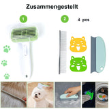 2 x Brand New Dog brush for long hair and short hair, cat brush, cleaning dog comb cat comb, cat brush animal care products for hair removal for pets green  - RRP €36.0