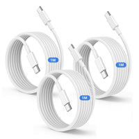 1 x RAW Customer Returns 3Pack 1M USB C charging cable for iPhone 15, Type C fast charging cable, iPad Pro fast charging cable for Apple iPhone 15 Plus 15 Pro Max, MacBook Pro 2021 2020 2019, iPad 12.9 11 inch Mini Air, Samsung S23 - RRP €14.11