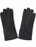 1 x RAW Customer Returns YISEVEN Gloves Women Winter Shealring Lambskin Leather Gloves Women Winter Gloves Leather Lined Sheepskin Warm Suede Gloves Finger Gloves Fur Driver, SBK M - RRP €30.24