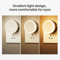 1 x Brand New Pack of 2 night lights for children, night light for babies with twilight sensor, dimmable warm white night light for babies, nursing light, for children s rooms, stairs, hallways, bedrooms, kitchens, bathrooms - RRP €8.99