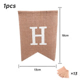 1 x RAW Customer Returns Happy Birthday Banner Banner, Burlap Banner Flag, Happy Birthday Banner for Wedding, Baby Shower, Birthday, Party and Holidays - RRP €28.8