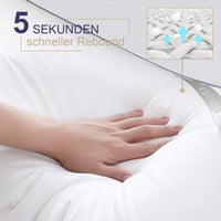 1 x RAW Customer Returns BedStory pillow 40x80, set of 2 pillows 40x80, 2x850g 100 microfiber, supportive, breathable sleeping pillow, suitable for side sleepers, back sleepers and stomach sleepers, white - RRP €36.29