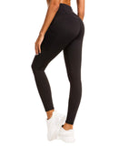 1 x RAW Customer Returns QUEENIEKE Women s Yoga Leggings Power Flex Mesh Mid Waist 3 Phone Pocket Gym Running Pants Color Black Size XXL 16  - RRP €28.22