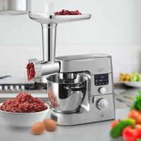 1 x RAW Customer Returns Gdrtwwh meat grinder attachment suitable for Kenwood Chef KVC, KVL, KCC and kMix food processors KMX , with 2 sausage filling tubes and 4 grinding plates - RRP €50.41