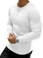 1 x RAW Customer Returns Muscle Cmdr Muscle Henley Shirt Men Long Sleeve, Slim-fit Long Sleeve Shirt, Casual Cotton T-Shirt with Short Long Sleeves, Slim Fit Ribbed Shirt White 2XL - RRP €27.99