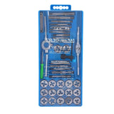 1 x RAW Customer Returns 40-piece set of hardened metric taps and dies made of alloyed high speed steel, adjustable wrench, nuts or bolts, - RRP €31.89