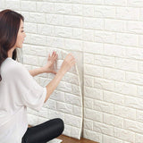 1 x RAW Customer Returns 10 Pcs 3d Brick Wall Stickers, YTAT 3d Brick Wallpaper, DIY Self-Adhesive Stickers for Home Bedroom, Living Room, Kitchen, 60 60cm - RRP €48.19