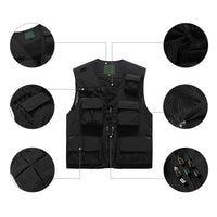 1 x Brand New Freiesoldaten Men s Outdoor Fishing Vest Casual Breathable Vest with Multiple Pocket - RRP €35.8