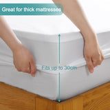 1 x RAW Customer Returns Bedecor Mattress Protector Waterproof Waterproof Mattress Topper Molton 180x200 cm - RRP €27.99