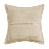 1 x RAW Customer Returns MIULEE Corduroy Cushion Cover Soft Cushion Cover Decorative Sofa Cushions Square Throw Pillows Modern Decorative Pillowcase Striped Pillowcases for Living Room Bedroom 2 Pieces 40 x 40 cm, Beige - RRP €18.99