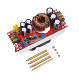 1 x RAW Customer Returns Ocnvlia 1800W Voltage Converter CV Boost Converter Step Adjustable Module Power Supply 40A 10V 60V 12V 90V Regulator, Silver Red - RRP €27.74