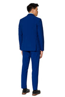 1 x RAW Customer Returns OppoSuits Fashionable Party Solid Color Suits for Men - With Jacket, Pants and Tie, Blue Navy Royale , 50 - RRP €74.95