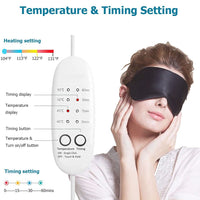 1 x RAW Customer Returns Eye Mask Warming, PJYU Electric Heated Goggles Heated Eye Mask for Dry Eyes and Blepharitis, Eye Strain, MGD and Styes Relief Black  - RRP €29.21