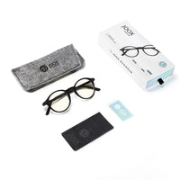 1 x RAW Customer Returns JOOX Blue Light Reading Glasses for Women and Men, Anti UV Round Readers with Spring Hinge for Computers - RRP €19.99