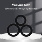 1 x Brand New Luckbay Silicone Cock Rings Set for Erection Enhancement, Premium Delay Cock Ring for Sex Toys, Durable Stronger Stretchy Adult Sex Toys for Men or Couples - RRP €25.2