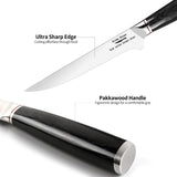 1 x Brand New Aroma House Nakiri Knife Chef s Knife Professional Kitchen Knife Nakiri Knife Sharp 7 Inch Chopping Knife, German Stainless Steel with High Carbon Content Extra Sharp Knife Blade for Kitchen Restaurant - RRP €19.97