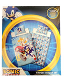 1 x RAW Customer Returns Halantex Sonic Tails Knuckles - Sonic THE HEDGEHOG Bedding Set - Duvet Cover 140 x 200 cm with Pillowcase 70 x 90 cm - 100 Cotton, Multicolour, SSH054 - RRP €30.31