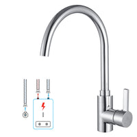 1 x RAW Customer Returns HOMELODY Low Pressure Kitchen Faucet Kitchen Faucet for Undersink Boiler Faucet Kitchen Stainless Steel 304 360 Rotatable Mixer Tap Kitchen Sink Faucet for Undersink Device - RRP €48.72