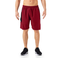 1 x RAW Customer Returns Men s Sports Shorts Quick Drying Sports Trousers Lightweight with Zip Pocket Red, EU-3XL US-2XL  - RRP €24.19