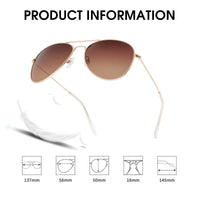 1 x RAW Customer Returns JOOX Round Retro Polarized Sunglasses for Women Men, UV400 Protection Glasses with Metal Frame for Unisex - RRP €21.99