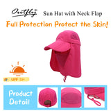 1 x RAW Customer Returns Outfly 360 UV Sun Protection with UPF 50 Neck and Face Flap, Sun Protection Hats for Men and Women, Wide Brim, Foldable, Packable for Fishing, Climbing, Hiking - RRP €15.99