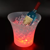 1 x RAW Customer Returns 5l Cube, Colorful LED Light Ice Cube Champagne, Color Can Be Configured, Graded Colores, Color Shifter, Cubes for Bottles - RRP €38.56