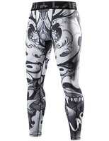 1 x RAW Customer Returns Lafroi YSK08 Men s Leggings Quick Dry Compression Tights Hannya XXL - RRP €24.0