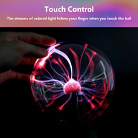 1 x RAW Customer Returns DELIPOP Magic Plasma Ball, 5 Inch Luminous Ball Electrostatic Ball Touch Sensitive Flash Ball, Flashing Educational Toy, Physics Flash Light Plasma Lamp, Globe Sphere Light - RRP €25.78