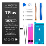 1 x RAW Customer Returns Battery for iPhone 7Plus 5000mAh, JUBOTY New Upgrade Li-ion high capacity 0-cycle battery replacement for iPhone 7Plus Model A1661 A1784 A1785 with complete professional repair kit - RRP €19.15