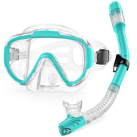 1 x RAW Customer Returns Lealinga snorkeling set for adults, diving goggles snorkeling set with panoramic view diving mask, anti-leak snorkeling mask for snorkeling, swimming and diving - RRP €20.16