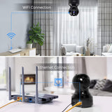 1 x RAW Customer Returns PANAMALAR WLAN IP camera, 1080P IP indoor surveillance camera 350 swivel FHD supports LAN WLAN connection Alexa 2-way audio night vision, indoor baby camera for baby pet PC mobile phone, 2 pieces - RRP €70.58