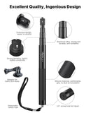 1 x RAW Customer Returns 120CM Selfie Stick for Insta 360, ULANZI MT-58 Monopod Tripod for Action Cam, Extendable Handheld Pole Stick Monopod - RRP €23.56