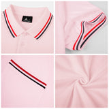 1 x RAW Customer Returns JACKETOWN Polo Shirt Men s Short Sleeve Regular Polo Shirt Men Quick-Drying Casual Sport Shirt Outdoor T-Shirts with Glasses Holder Button Placket Breathable Polo Shirts 2412-Light Pink-L  - RRP €34.2