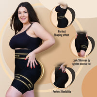 1 x RAW Customer Returns Skinbrace Shapewear Women s Tummy Control Seamless High Waist Tummy Shaping Pants Black XXXXL - RRP €24.0